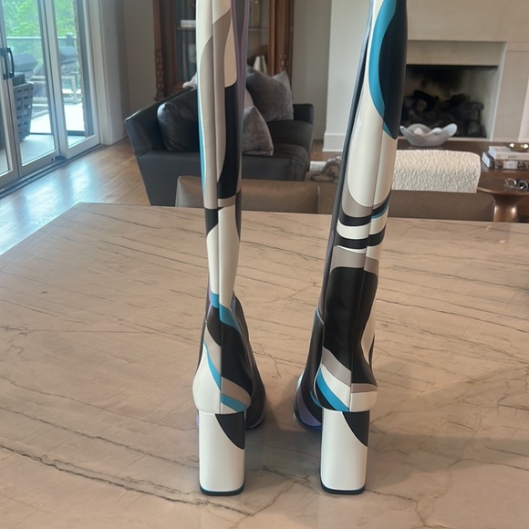 Emilio Pucci Koche graphic print boots size 41 - Picture 2 of 7